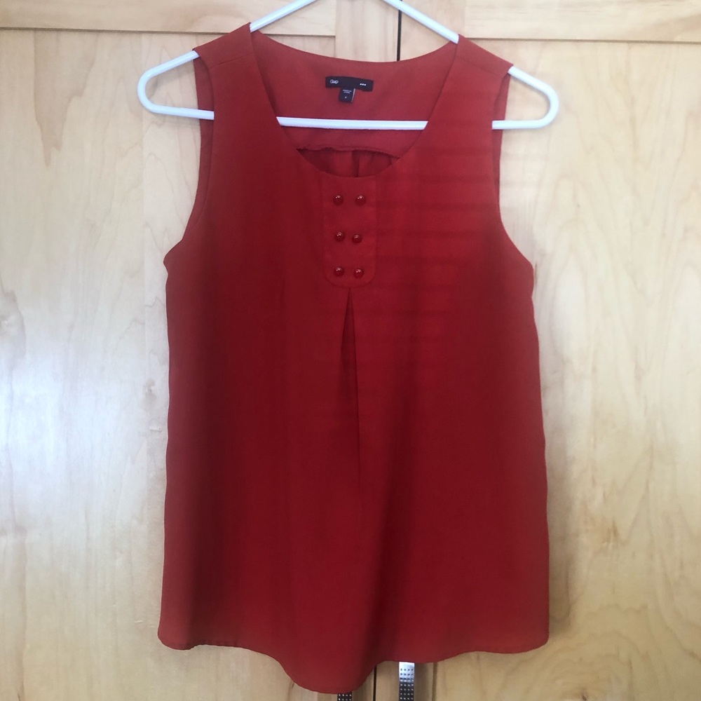 Gap Red Tank Top Size Small